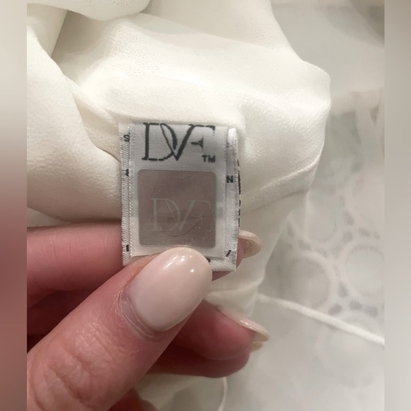 Diane Von Furstenberg Tavita Cosmic Lace Peplum Top - Picture 5 of 8